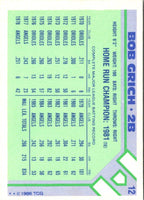 1986 Topps Bob Grich #155