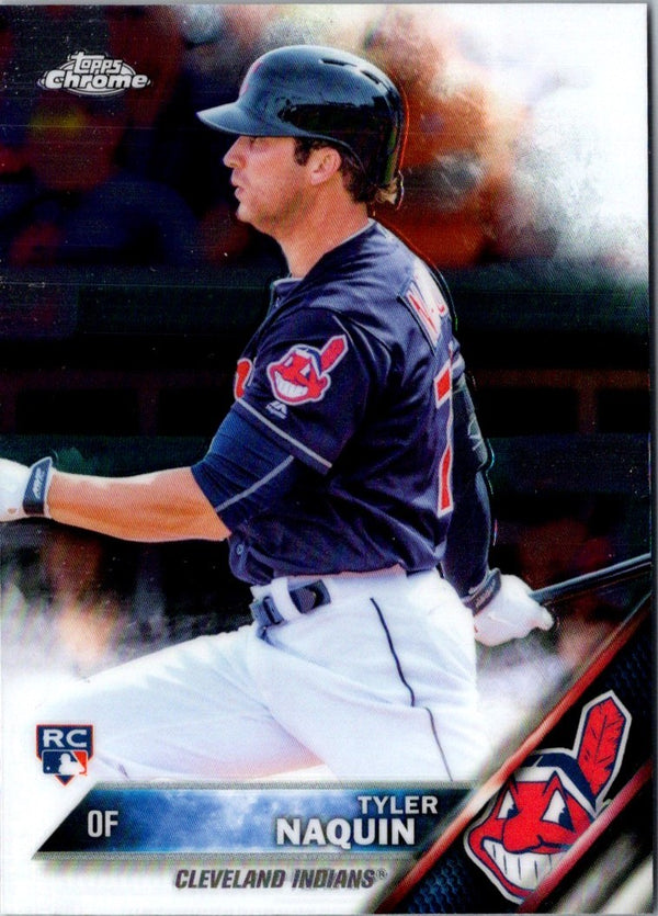 2016 Topps Chrome Tyler Naquin #14 Rookie