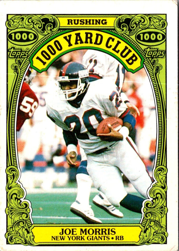 1986 Topps 1000 Yard Club Joe Morris #4