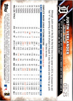 2016 Topps Opening Day Justin Verlander #OD-25