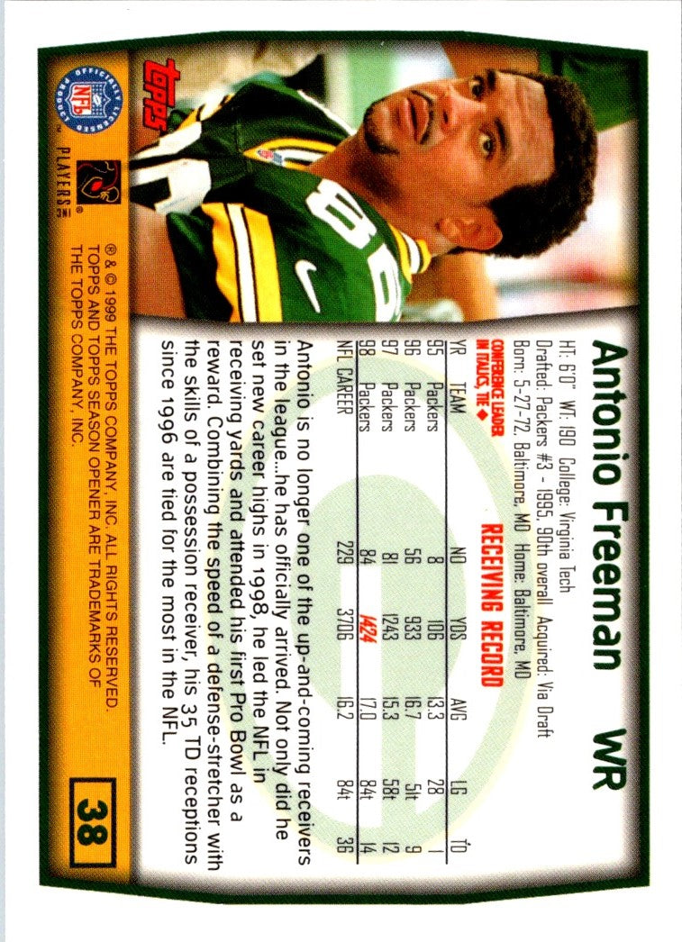 1999 Topps Season Opener Antonio Freeman