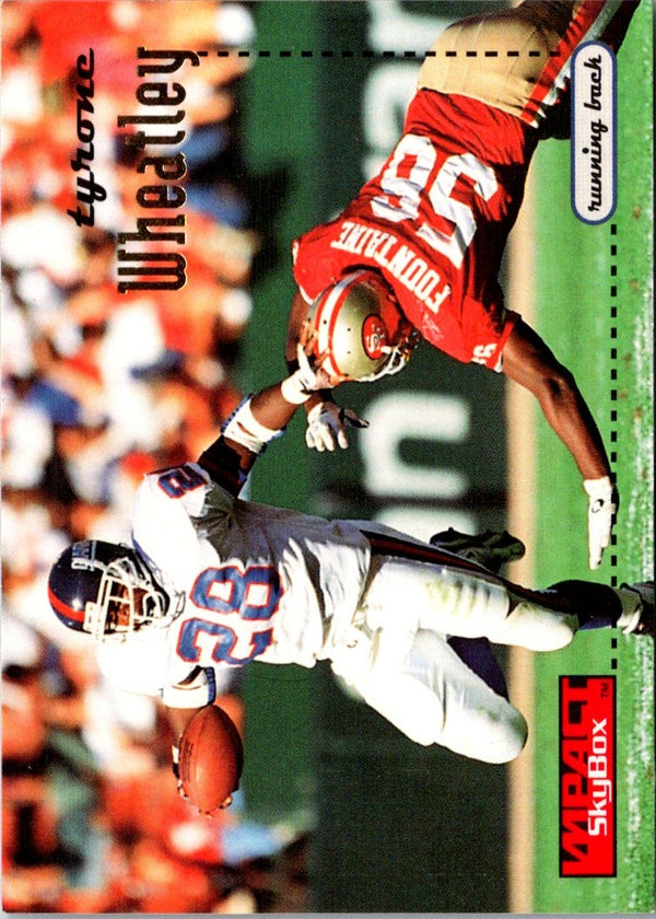 1996 SkyBox Impact Tyrone Wheatley #97