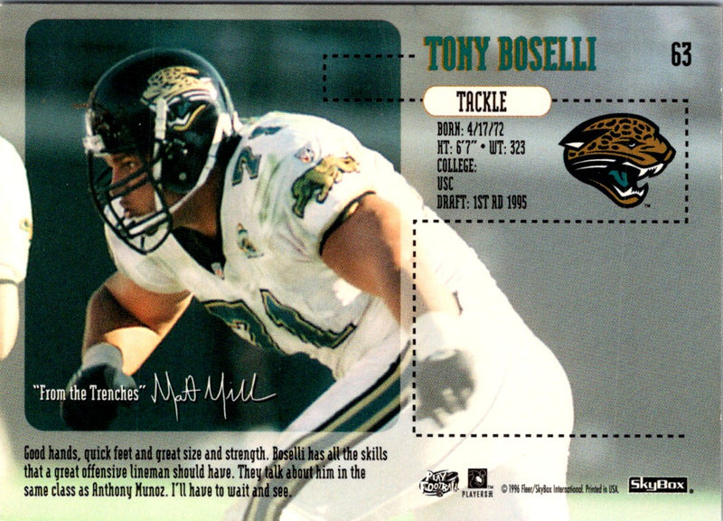 1996 SkyBox Impact Tony Boselli