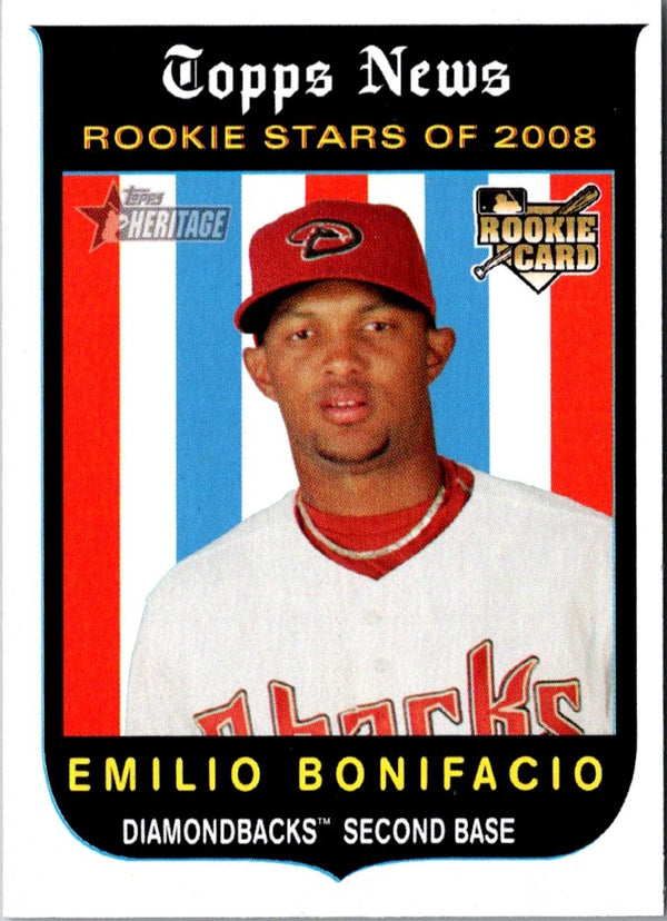 2008 Topps Heritage Emilio Bonifacio #118 Rookie