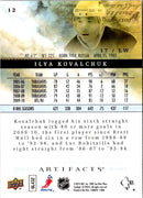 2010 Upper Deck Artifacts Ilya Kovalchuk