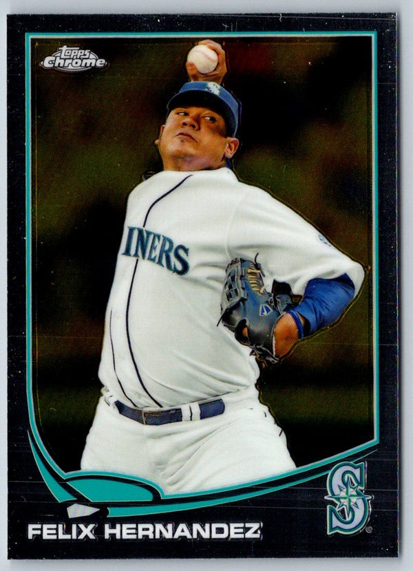 2013 Topps Chrome Orange Refractors Felix Hernandez #34