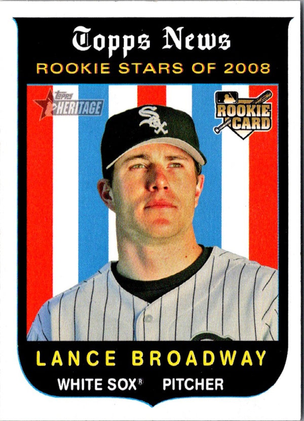 2008 Topps Heritage Lance Broadway #119 Rookie