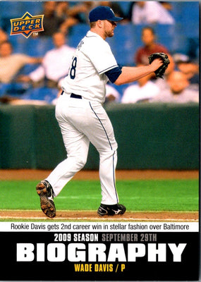 2010 Upper Deck Season Biography Wade Davis #SB-193