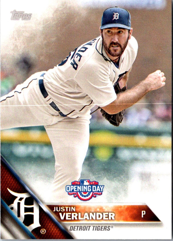 2016 Topps Opening Day Justin Verlander #OD-25