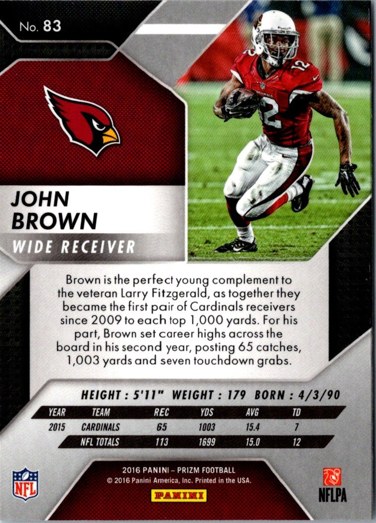 2016 Panini Prizm John Brown