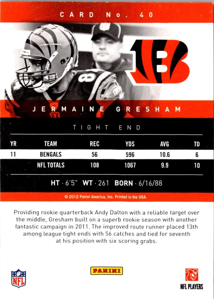 2012 Panini Prestige Jermaine Gresham