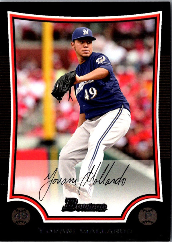 2009 Bowman Yovani Gallardo #106