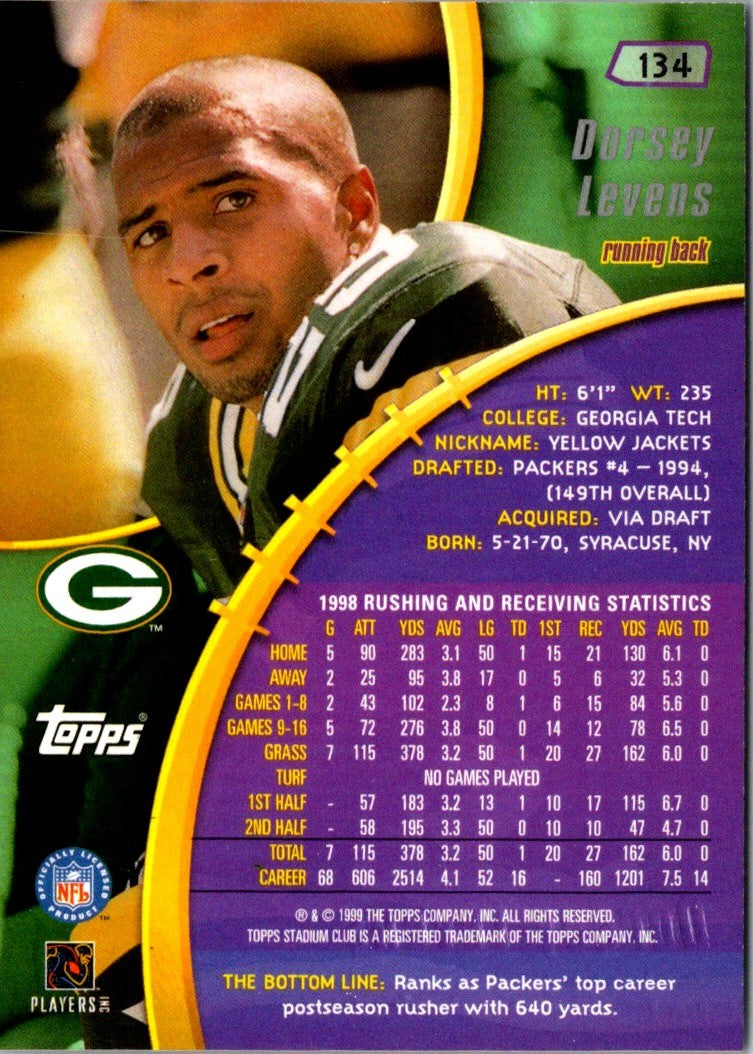 1999 Stadium Club Dorsey Levens