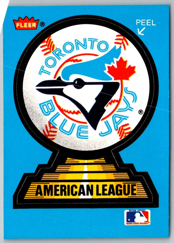 1988 Fleer Team Stickers Toronto Blue Jays #NNO