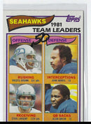 1982 Topps Theotis Brown/John Harris/Steve Largent/Jacob Green