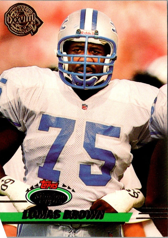 1993 Stadium Club Super Teams Bowl Lomas Brown #417