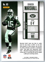 2016 Contenders Brandon Marshall #63