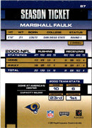 2001 Playoff Contenders Marshall Faulk