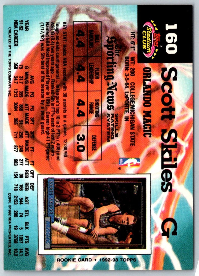 1992 Stadium Club Scott Skiles