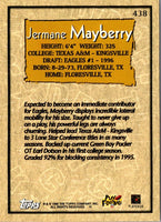 1996 Topps Jermane Mayberry #438 Rookie