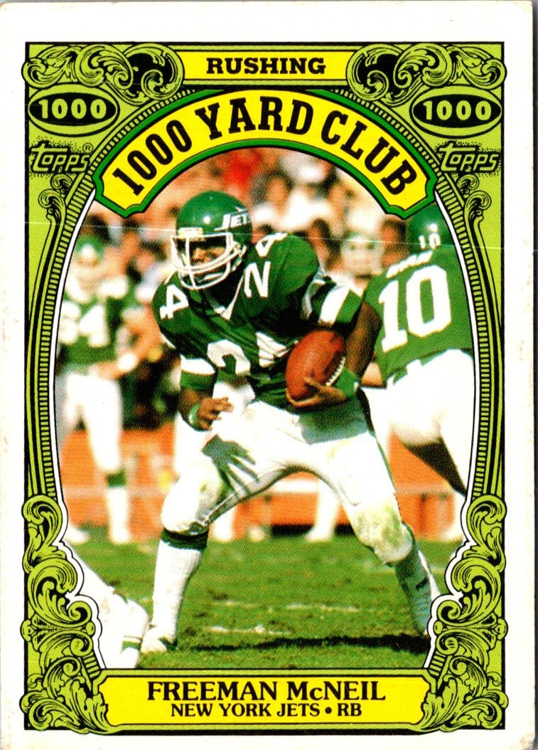 1986 Topps 1000 Yard Club Freeman McNeil