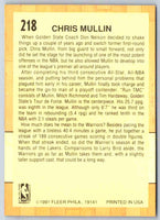 1992 Fleer Chris Mullin #218