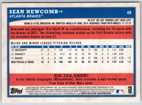 2018 Topps Big League Sean Newcomb #49