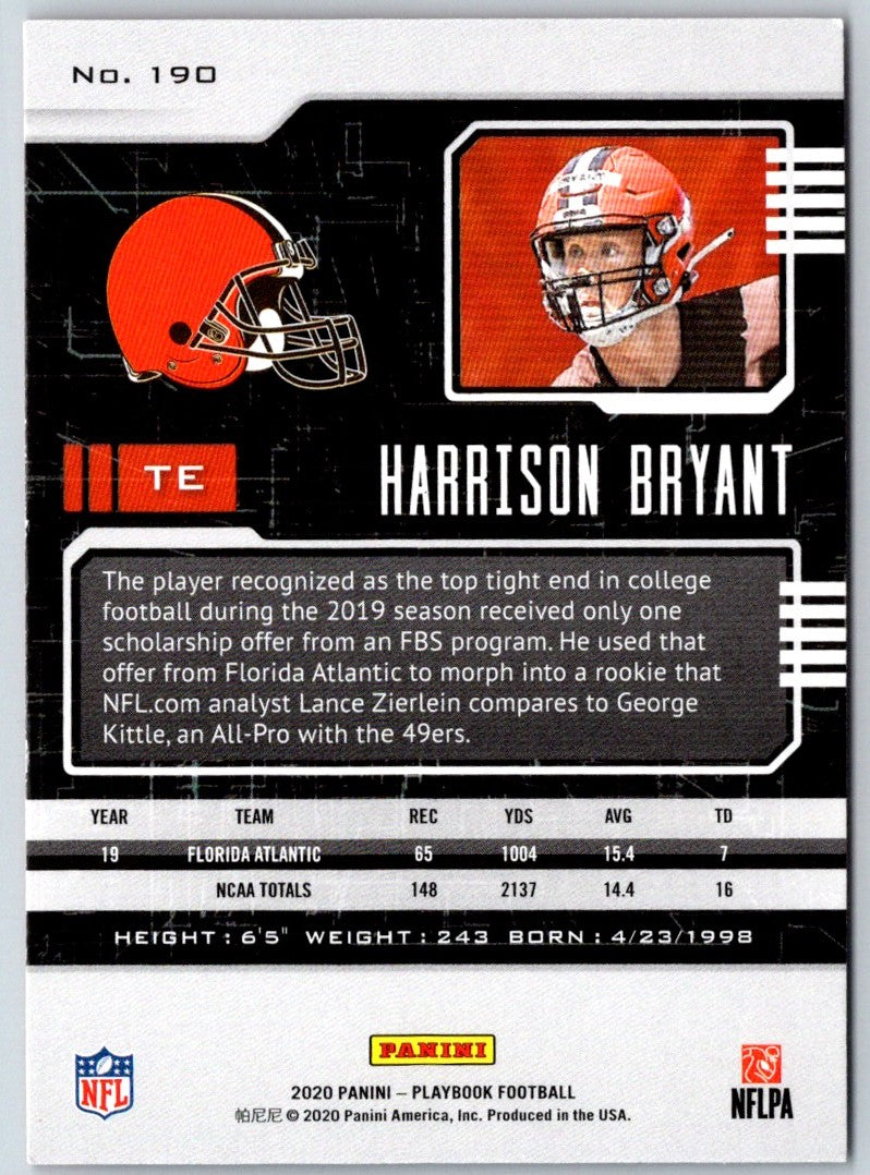 2020 Panini Chronicles Draft Picks Crown Royale Harrison Bryant