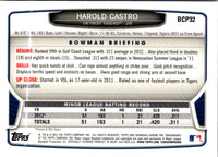 2013 Bowman Chrome Prospects Harold Castro #BCP32