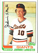 1982 Topps Johnnie LeMaster