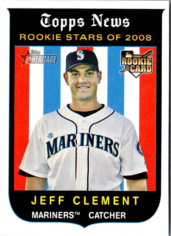 2008 Topps Heritage Jeff Clement #120 Rookie