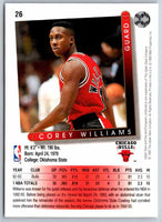 1993 Upper Deck Corey Williams #26