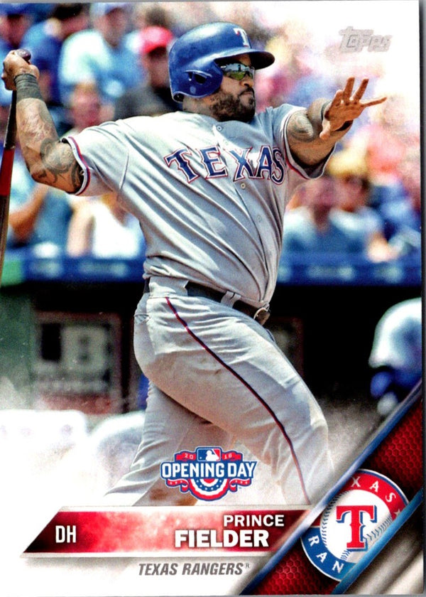 2016 Topps Opening Day Blue Foil Prince Fielder #OD-75