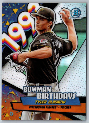 2018 Bowman Chrome Birthdays Tyler Glasnow #BB-TG