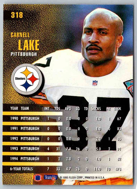 1995 Fleer Carnell Lake #318