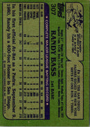 1982 Topps Randy Bass