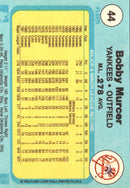 1982 Fleer Bobby Murcer