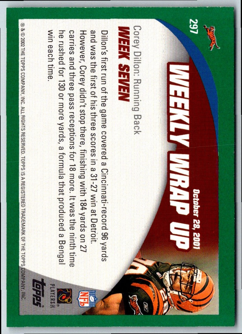 2002 Topps Corey Dillon