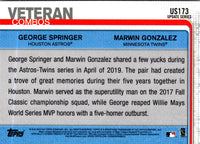 2019 Topps Update Marwin Gonzalez/George Springer #US173