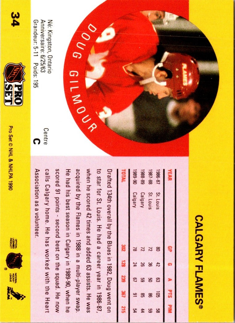 1990 Pro Set Doug Gilmour