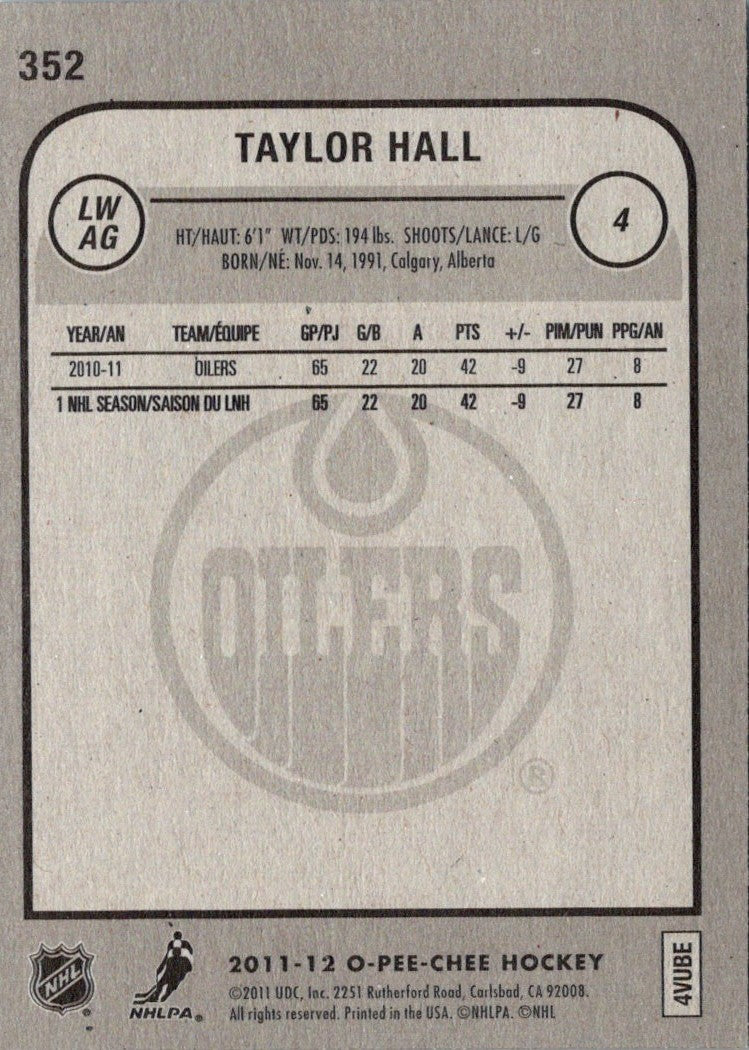 2011 O-Pee-Chee Taylor Hall