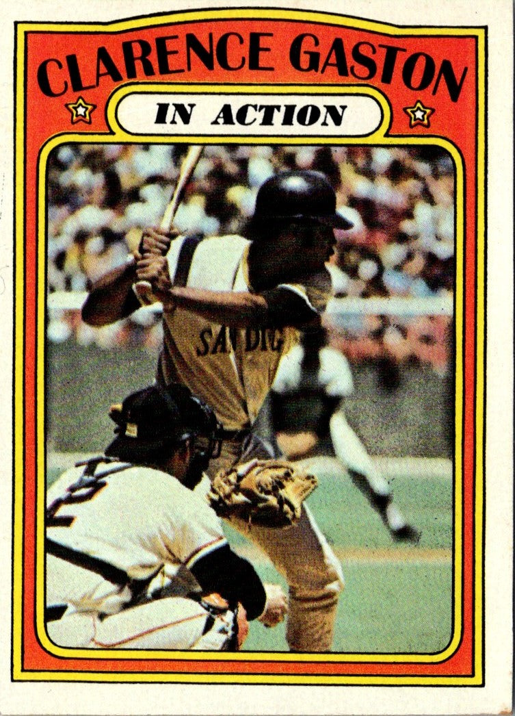 1972 O-Pee-Chee Clarence Gaston