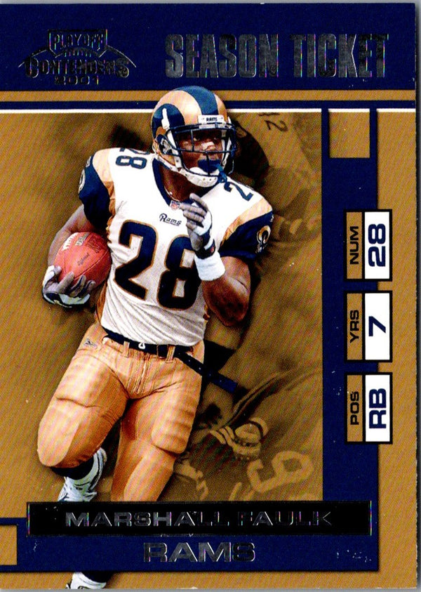 2001 Playoff Contenders Marshall Faulk #87