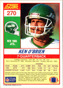 1990 Score Ken O'Brien