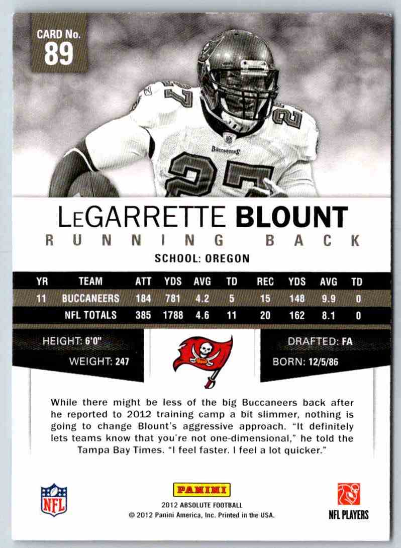 2012 Absolute LeGarrette Blount