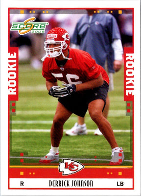 2005 Score Derrick Johnson #344 Rookie