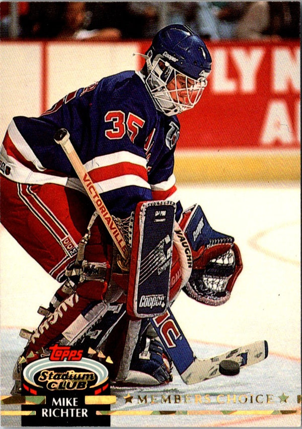 1992 Stadium Club Mike Richter #242