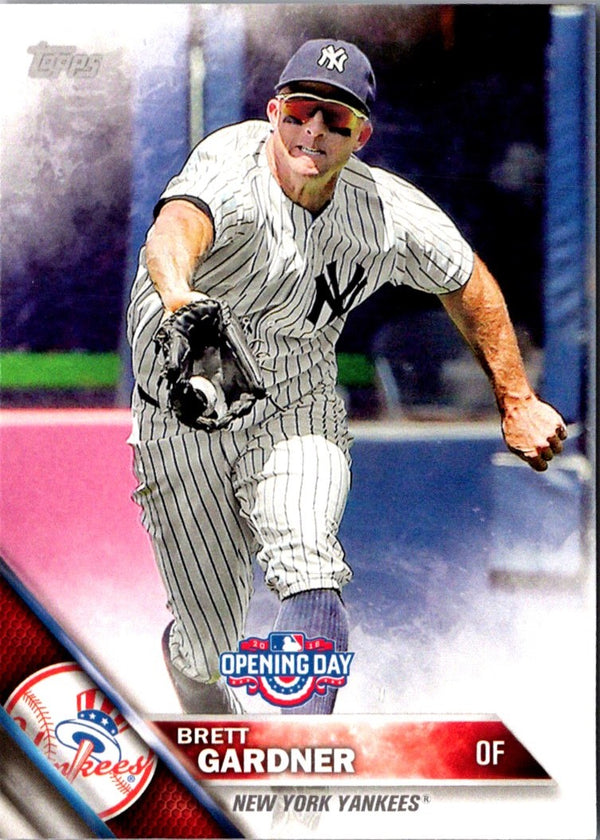 2016 Topps Opening Day Brett Gardner #OD-74