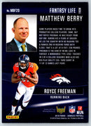 2018 Donruss Matthew Berry's Fantasy Life Royce Freeman