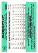 1984 Donruss Milt May